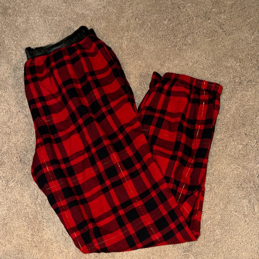 Victoria Secret Red Plaid Pants